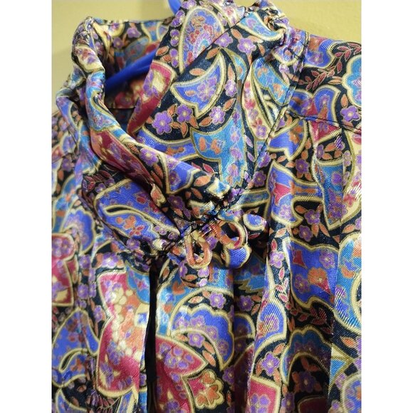 Vintage EJ Harper Long Sleeve Button Down Blouse M - Picture 4 of 7